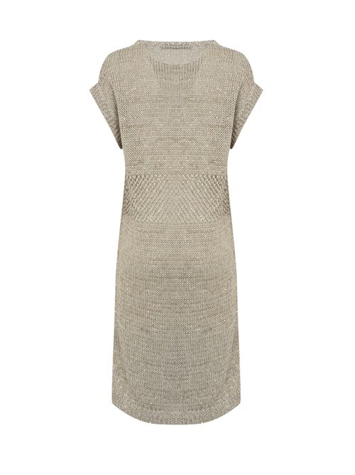 Abito in misto lino beige D. Exterior | 604538LINO